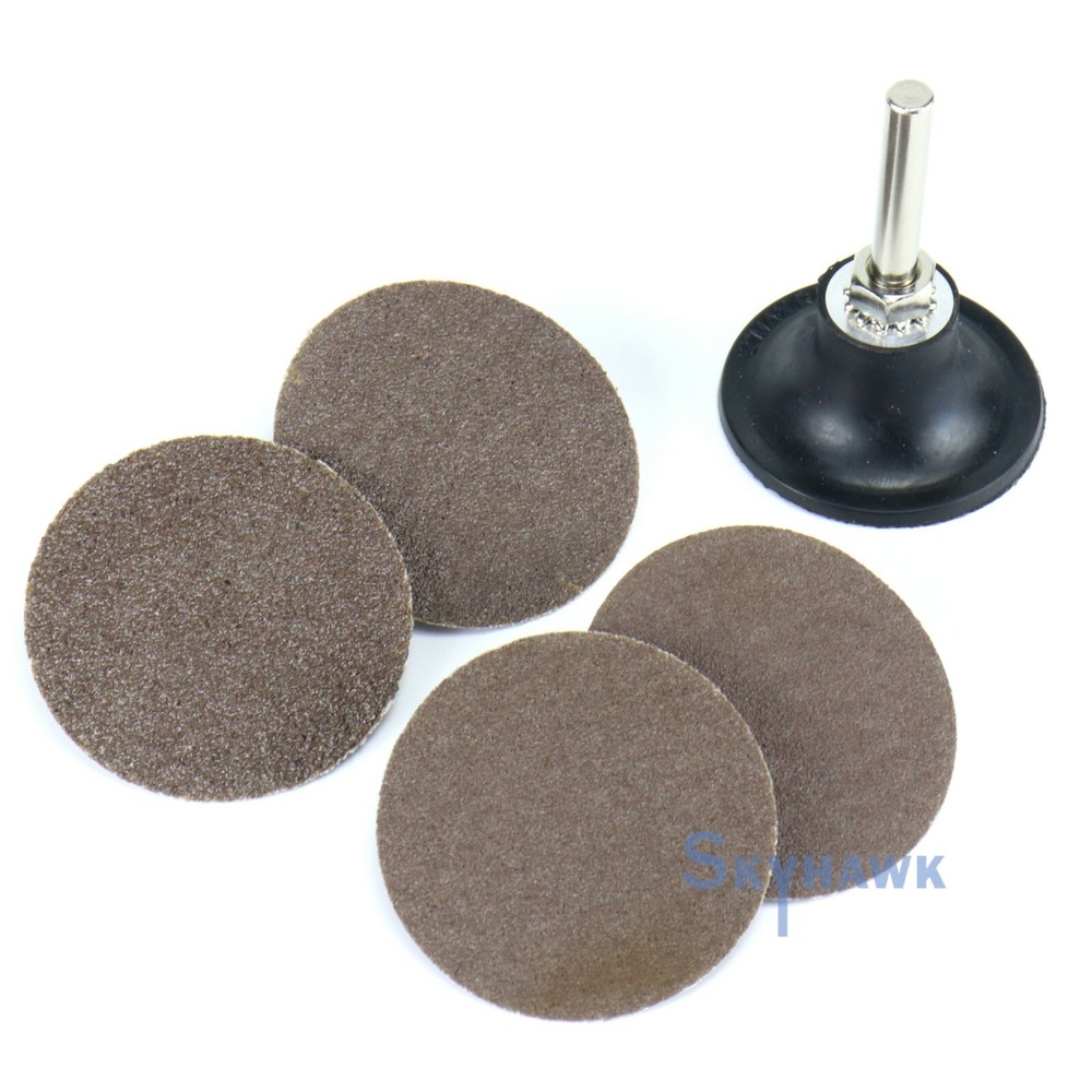 2" Surface Sanding Roll Lock Discs with Mandrel 40 60 80 100 Grits