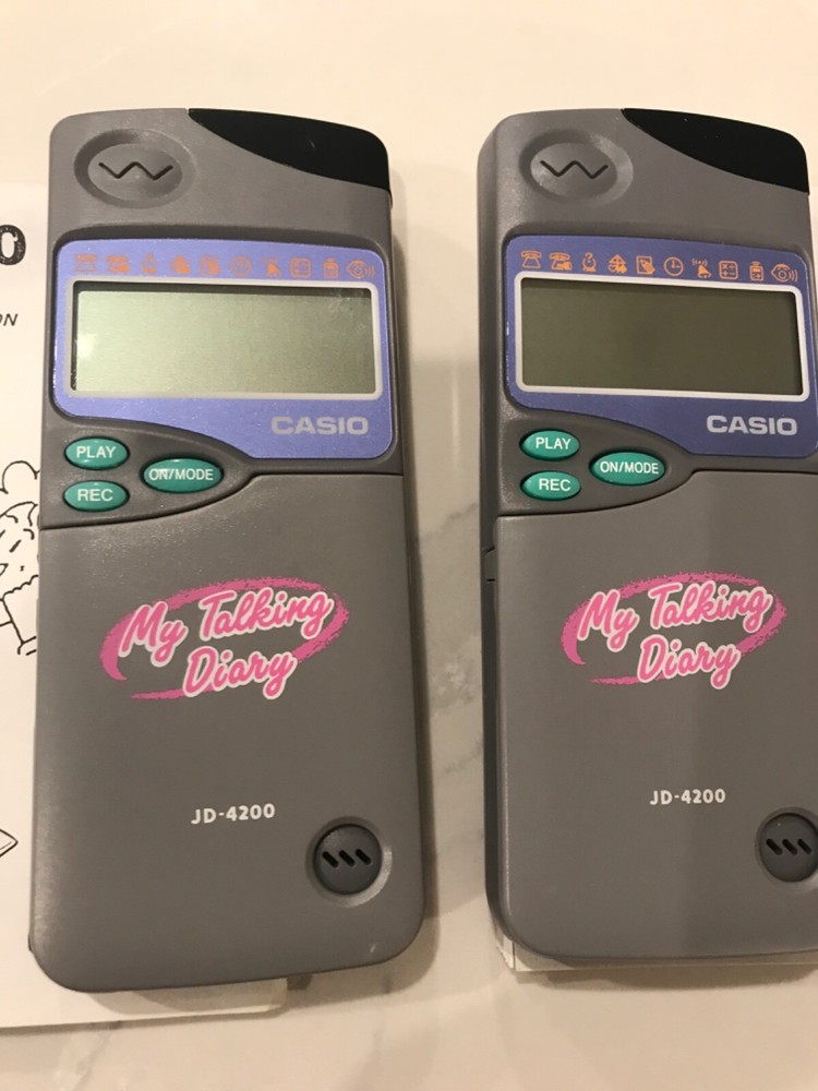 Set of 2 CASIO  walking TALKING DIARY