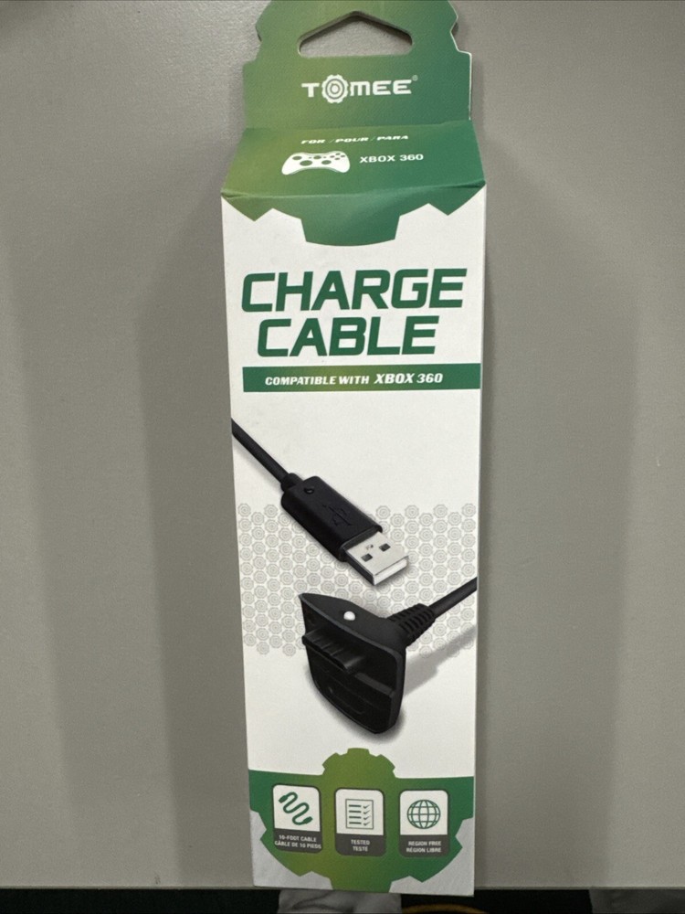 XBOX360 Controller Charge Cable Black GAMER ACCESSORIES M05571BK