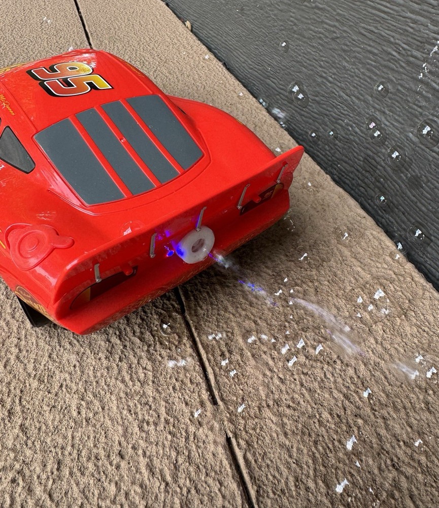 Lightning McQueen Bubble Machine Disney Store Lights Work Tested Read