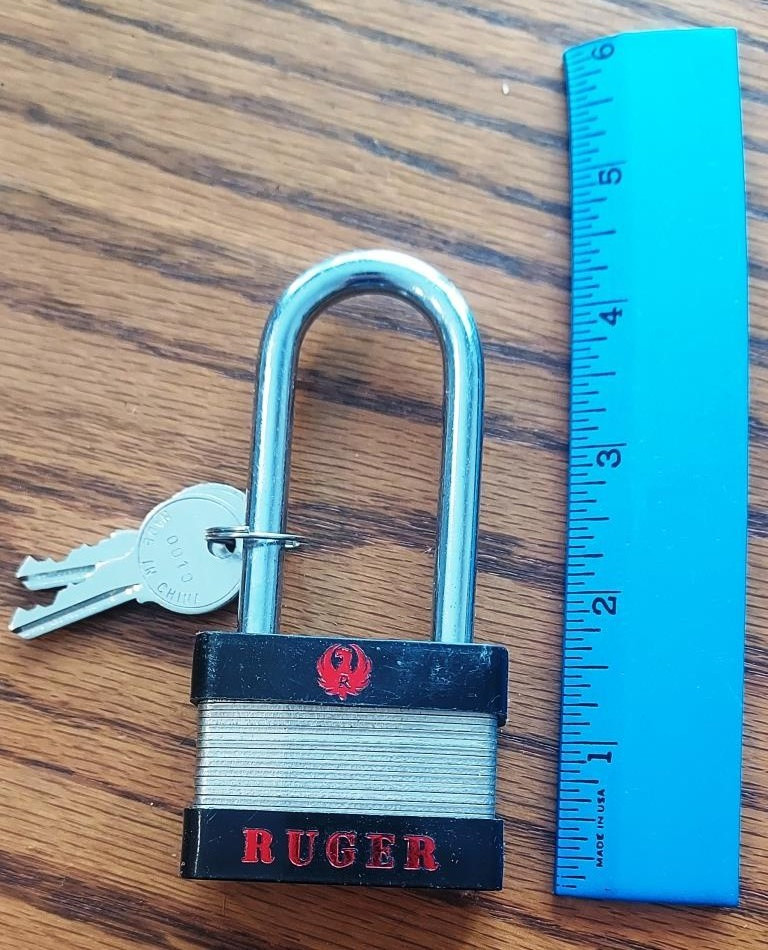 Ruger Firearm Padlock with 2 keys O