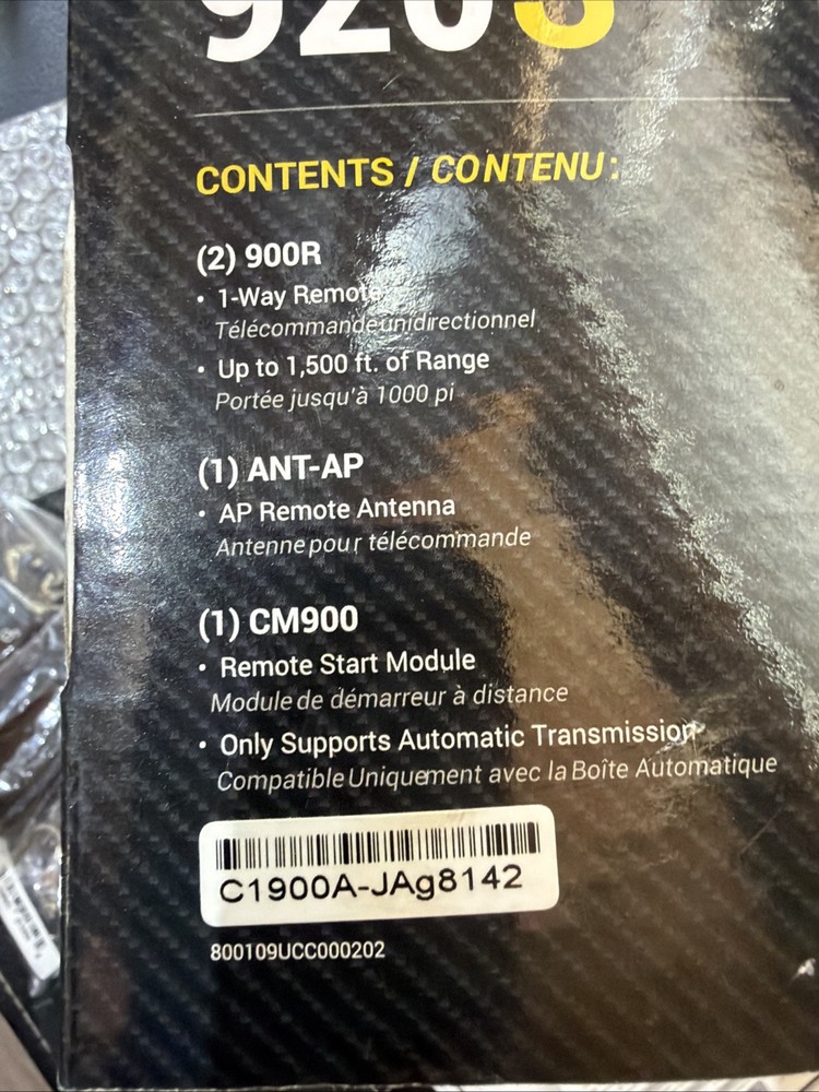 Compustar CS920S 4-Button 1 Way Remote Start System (up to 1000' Range) NEW OPEN