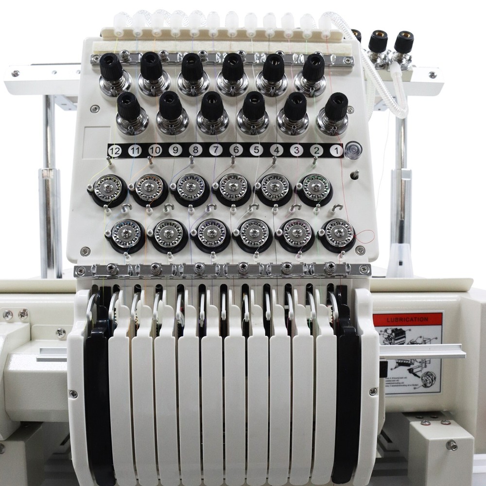 Automatic Computerized Embroidery Machine Single head 12 needles 110V-220V 300W