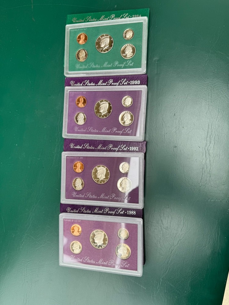 1988  1992  1993  1994   Proof Sets