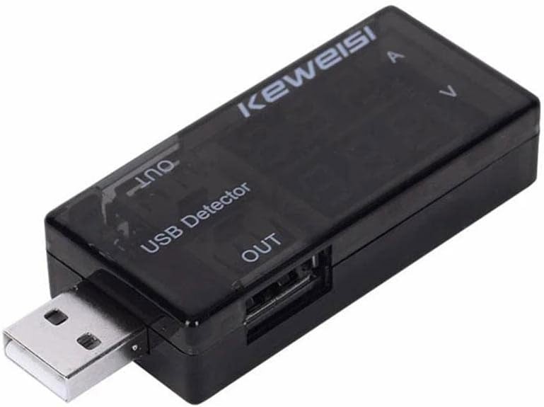 Black USB Power Meter,USB Current Meter,3-9V 0-5A Voltage Tester
