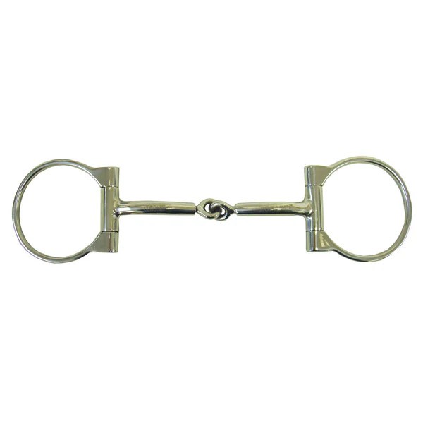 Robart Pinchless Offset Dee Ring Snaffle Bit