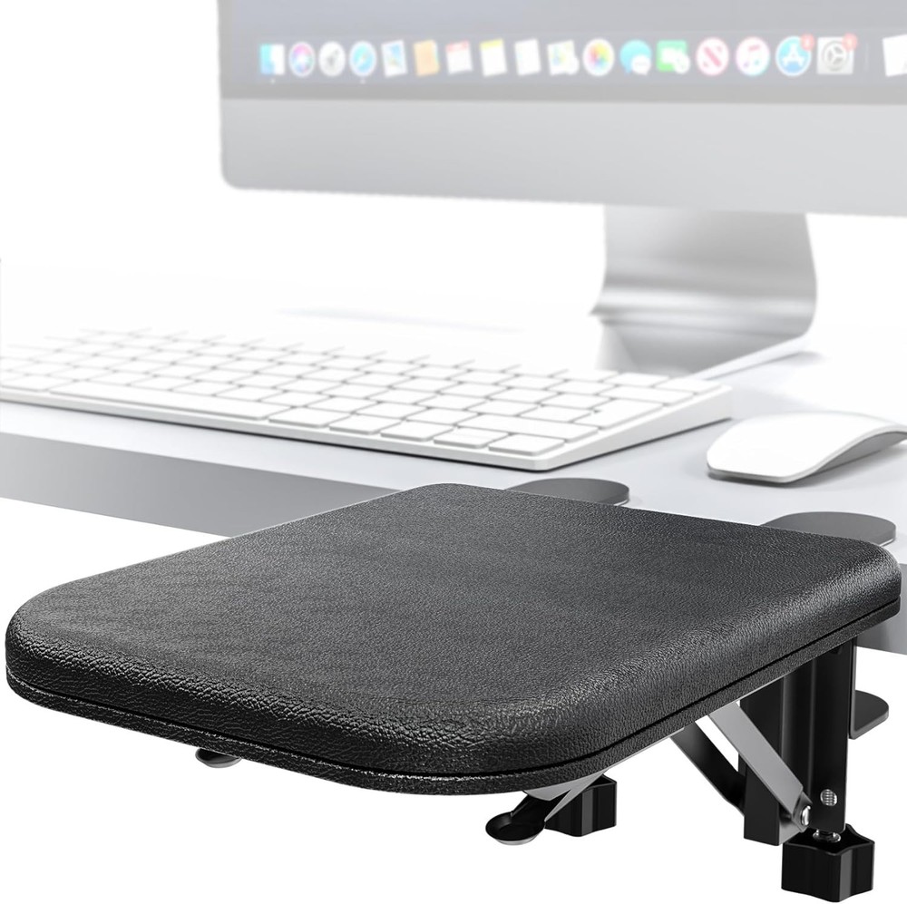 Comfortable Adjustable Wrist Rest for Desk - Ergonomic Foam Support (9" Black)