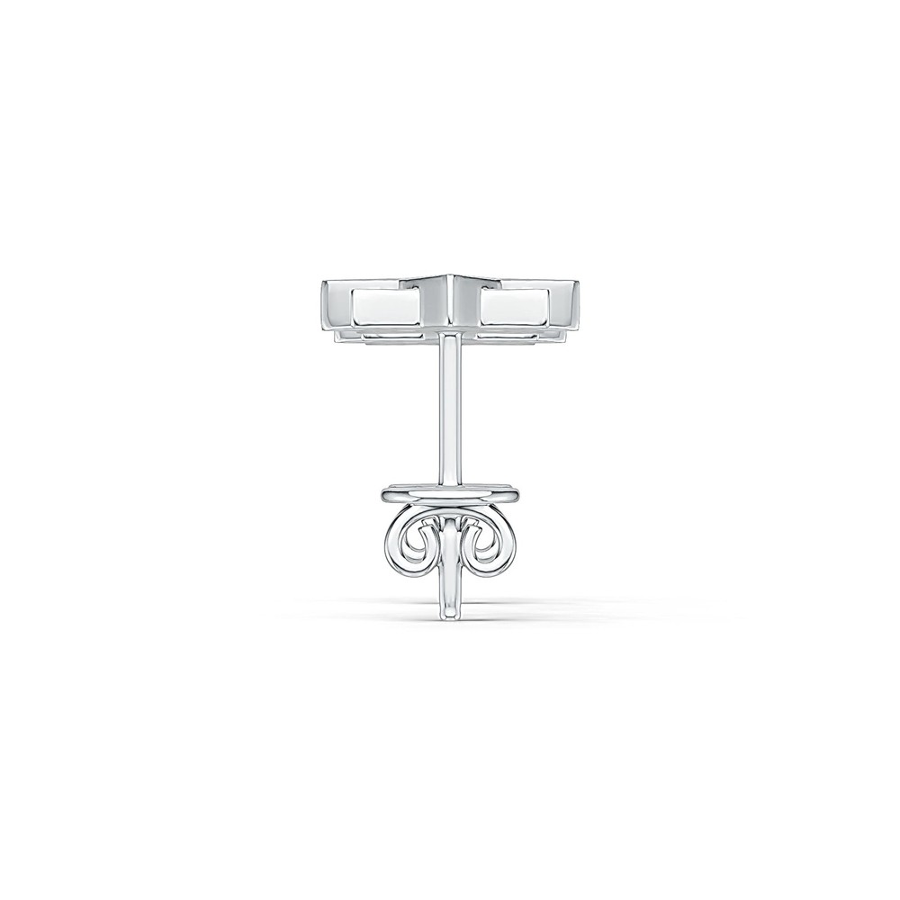 Sterling Silver Semi Mount Earrings Setting Round RD 1.5mm RD 1mm