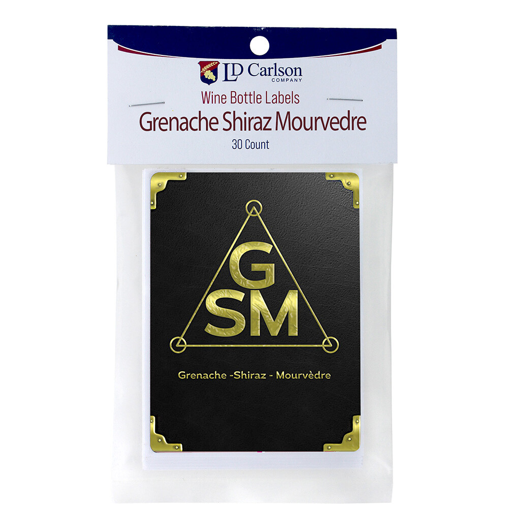 Grenache Shiraz Mourvedre Labels 30/Pack Varietal Collection