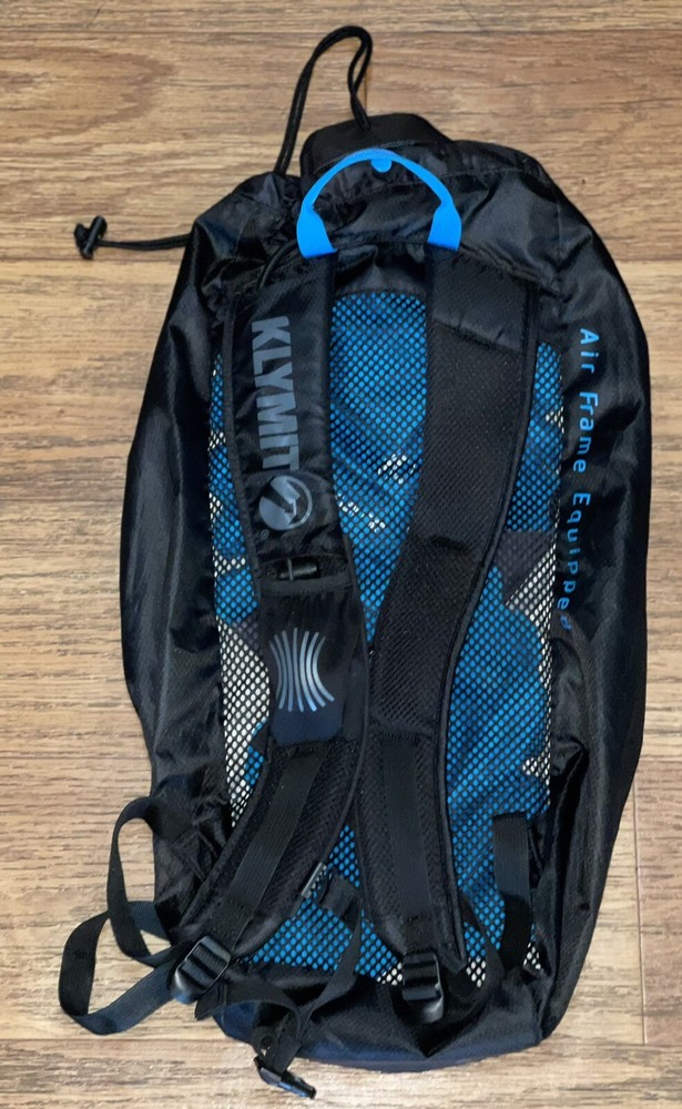 KLYMIT STASH 18 Daypack Backpack Black Blue Air Frame