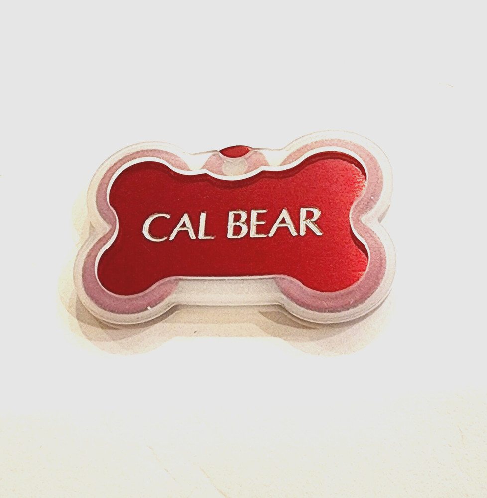 CUSTOM ENGRAVED PET TAG RED BONE SHAPE WITH SILENCER DOG  PERSONALIZED TAGS