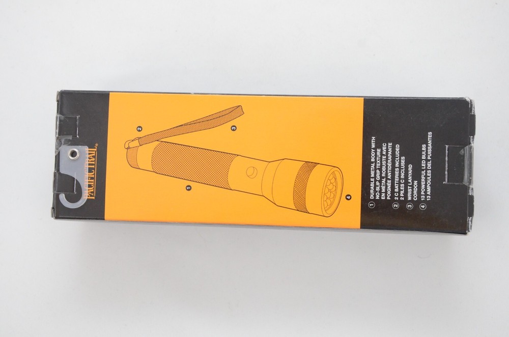 Pacific Trail Flashlight Black New in Box 41PA1308