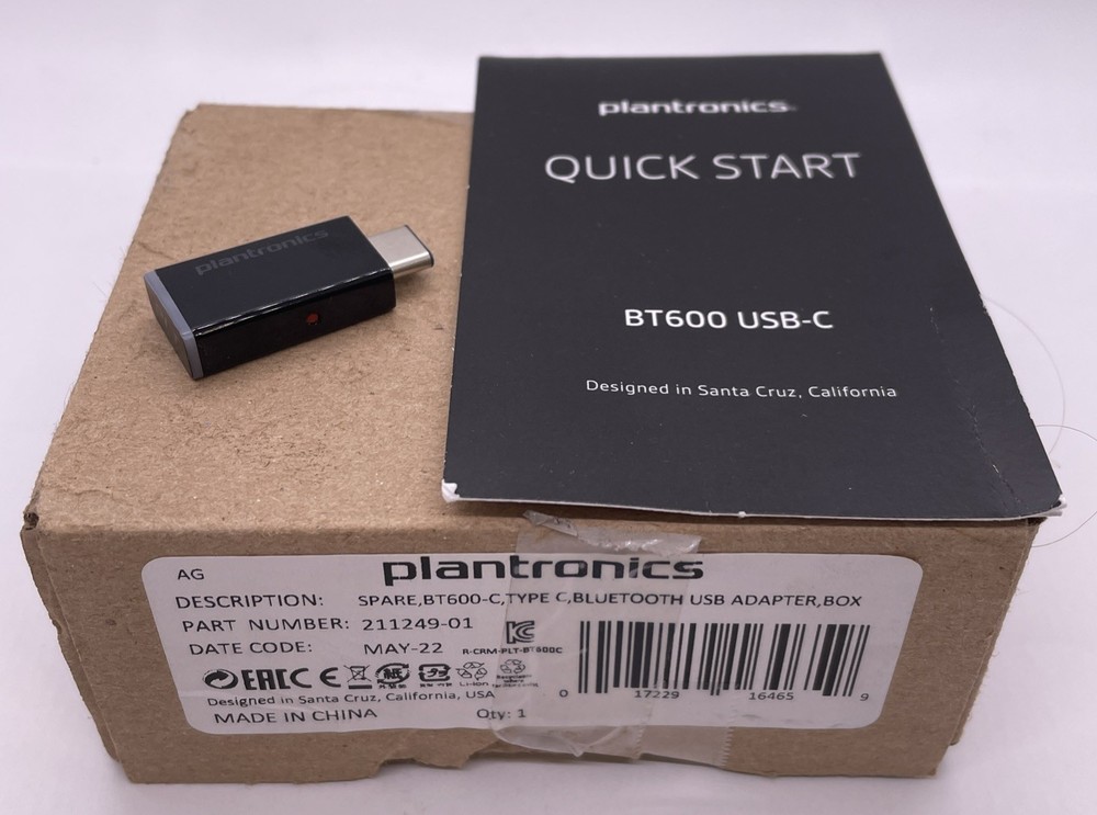 PLANTRONICS VOYAGER  BLUETOOTH WIRELESS RECEIVER BT600C DONGLE