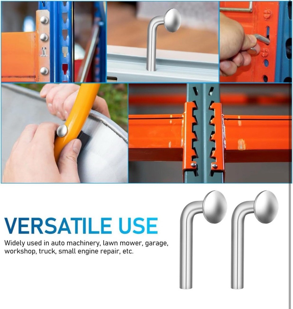 Small Pallet Rack Drop Pin, 100 Pcs Accessory Shelving System, Heavy Duty