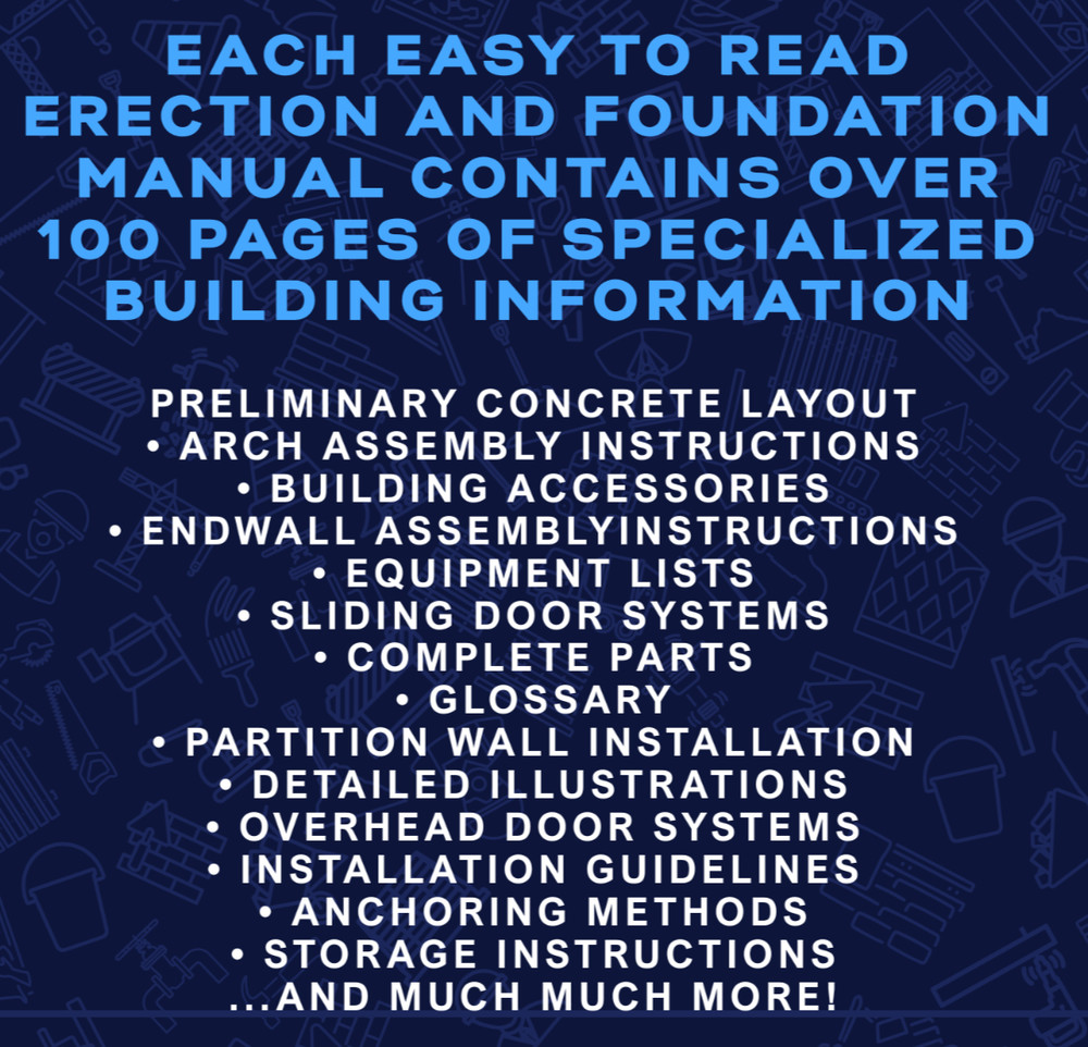Steel Arch Duro Span 5-Models User Friendly Building Erection -Foundation Manual