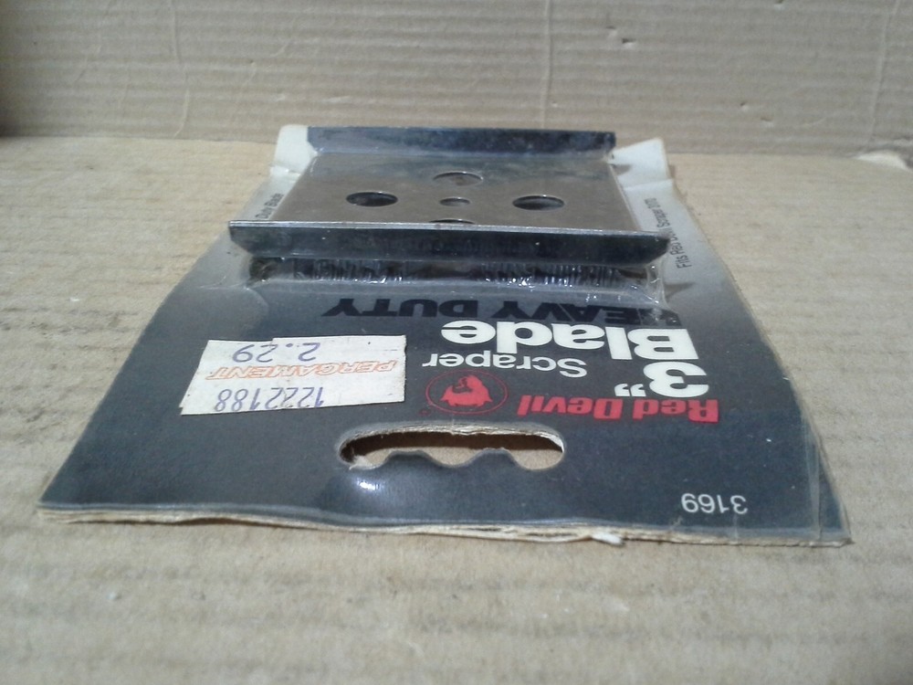 Red Devil 3169 3" Scraper Blade Heavy Duty-Fits Red Devil Scraper 3170. NOS