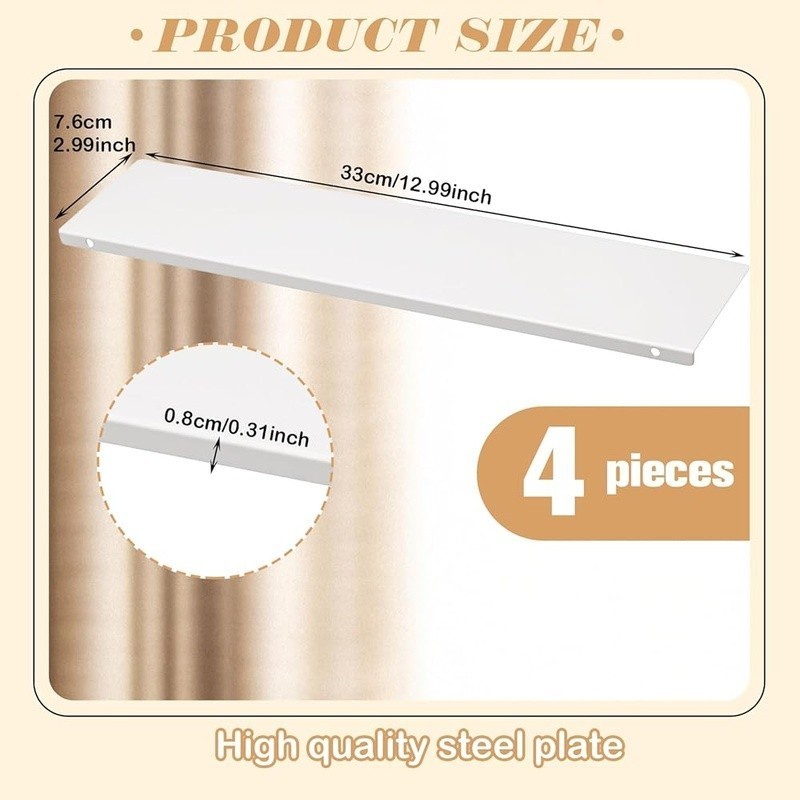 Medicine Cabinet Replacement Shelves Easy Installation Multi-Use Storage