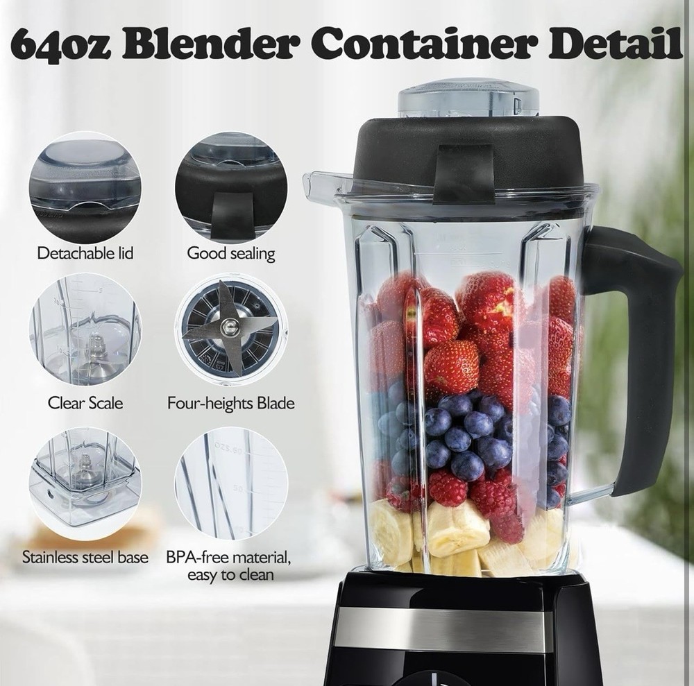 VMIX REPLACEMENT PITCHER 64Oz, Compatible with 20+ MODELS - SEE DISCRIPTION