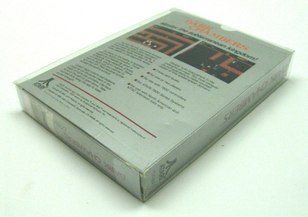 1X CLEAR PLASTIC PROTECTIVE BOX SLEEVE FOR ATARI 7800 CIB GAME BOXES