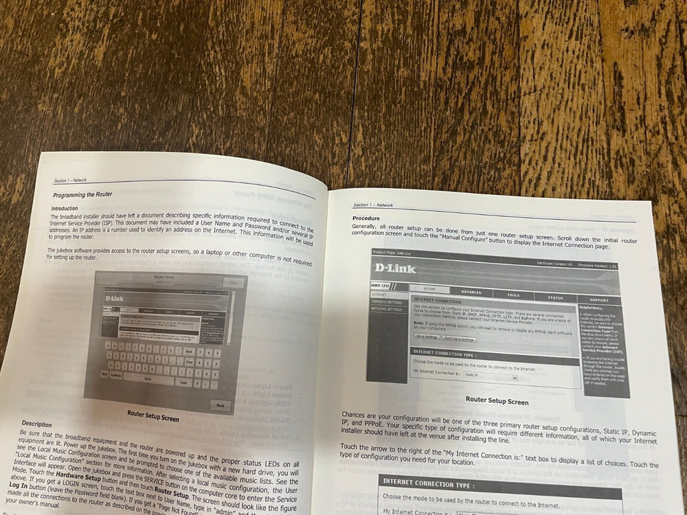 ROWE AMI JUKEBOX OPERATION NETWORK SETUP OPERATOR SETUP SERVICE MANUAL