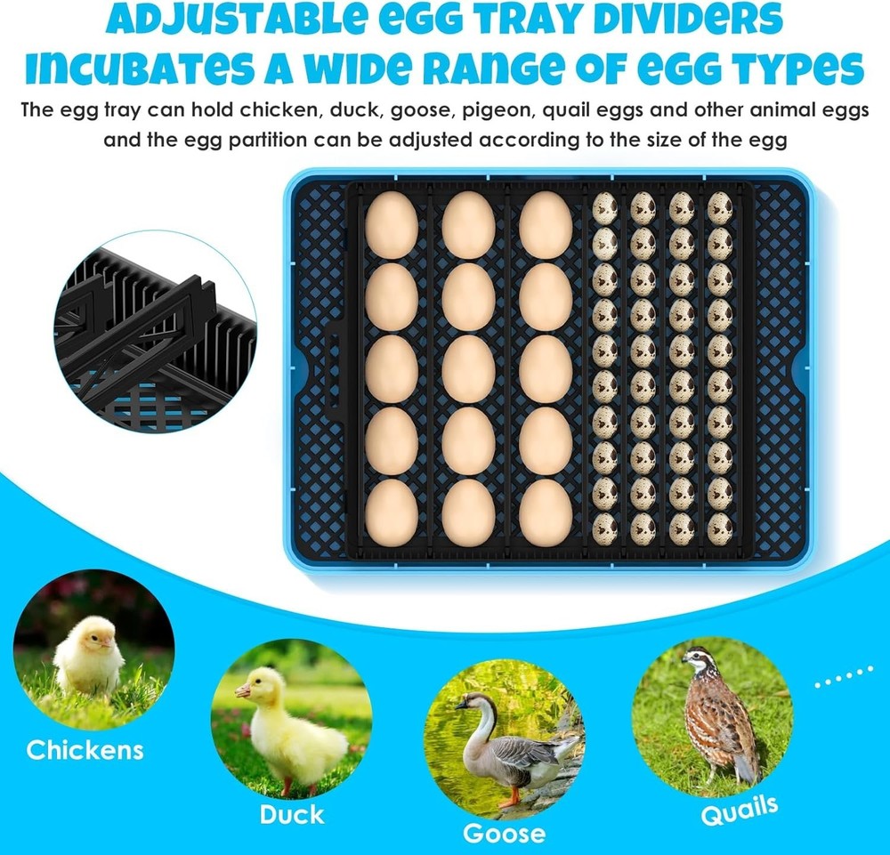 25 Egg Incubator Digital Poultry Hatcher Machine with Automatic Egg Turning