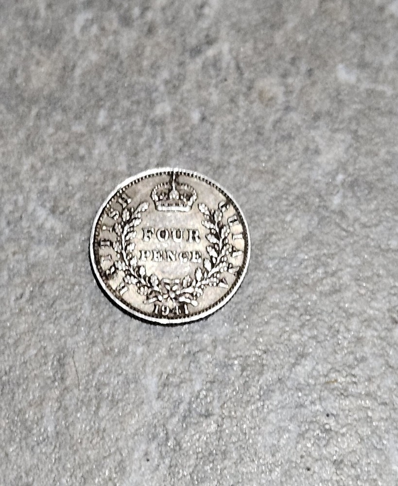 1941 British Guiana Silver 4 Four Pence