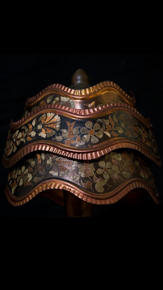 Vintage Copper Etched Turkish Lamp