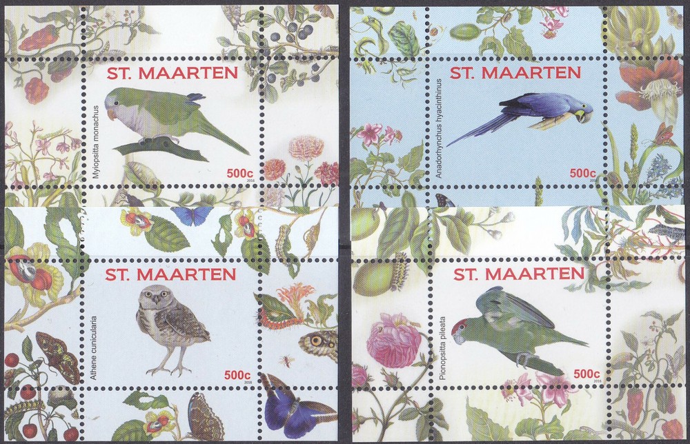 Sint Maarten Issue 2016 (368-371)  Birds