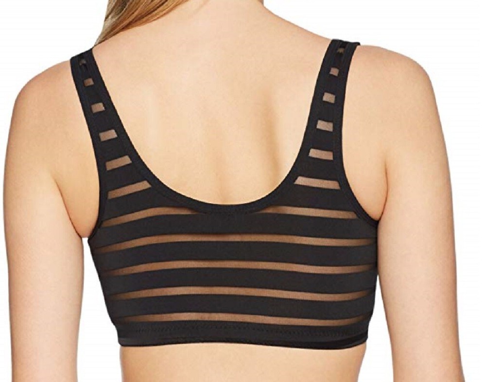 Rhonda Shear Mesh Stripe Molded Bra