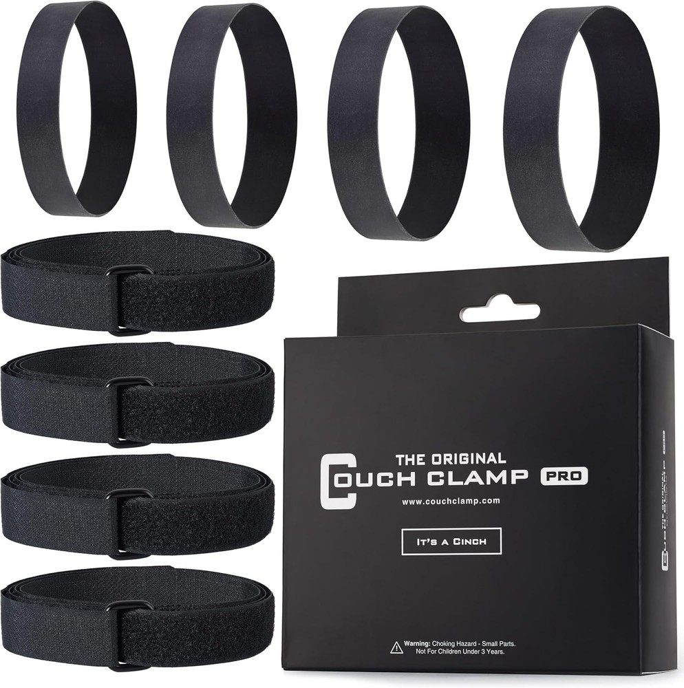 Sectional Connectors 4 Pack – Keep Cushions from Sliding Easy Install Straps