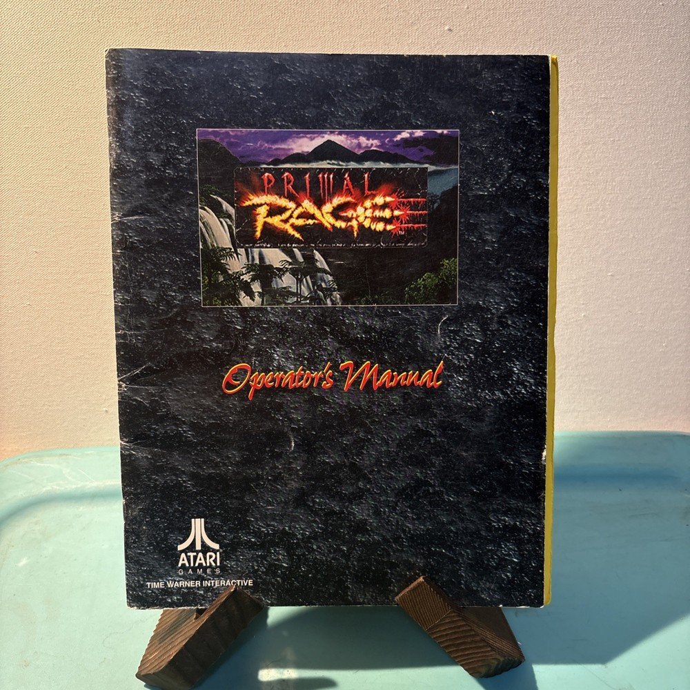 Atari Primal Rage Arcade Game Operators Manual 1994