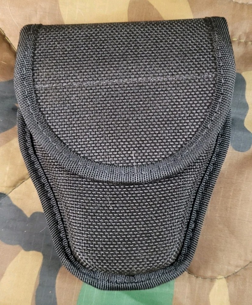 Nylon Bianchi Handcuff Case Black Owb AMBIDEXTROUS