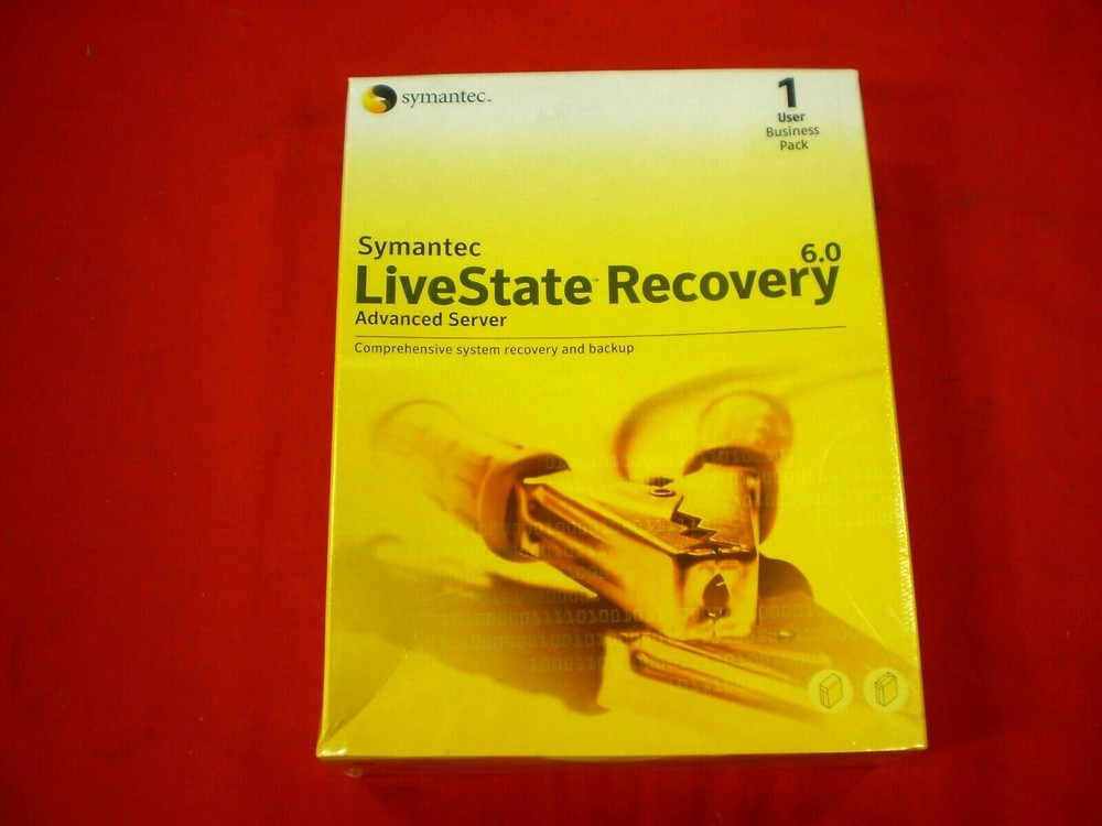 SYMANTEC BACKUP DATA RECOVERY SOFTWARE PC LIVESTATE ADVANCED SERVER V6 1 USER