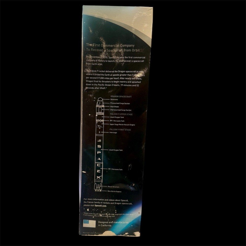 Spacex Falcon 9 & Dragon Flying Model Rocket Kit