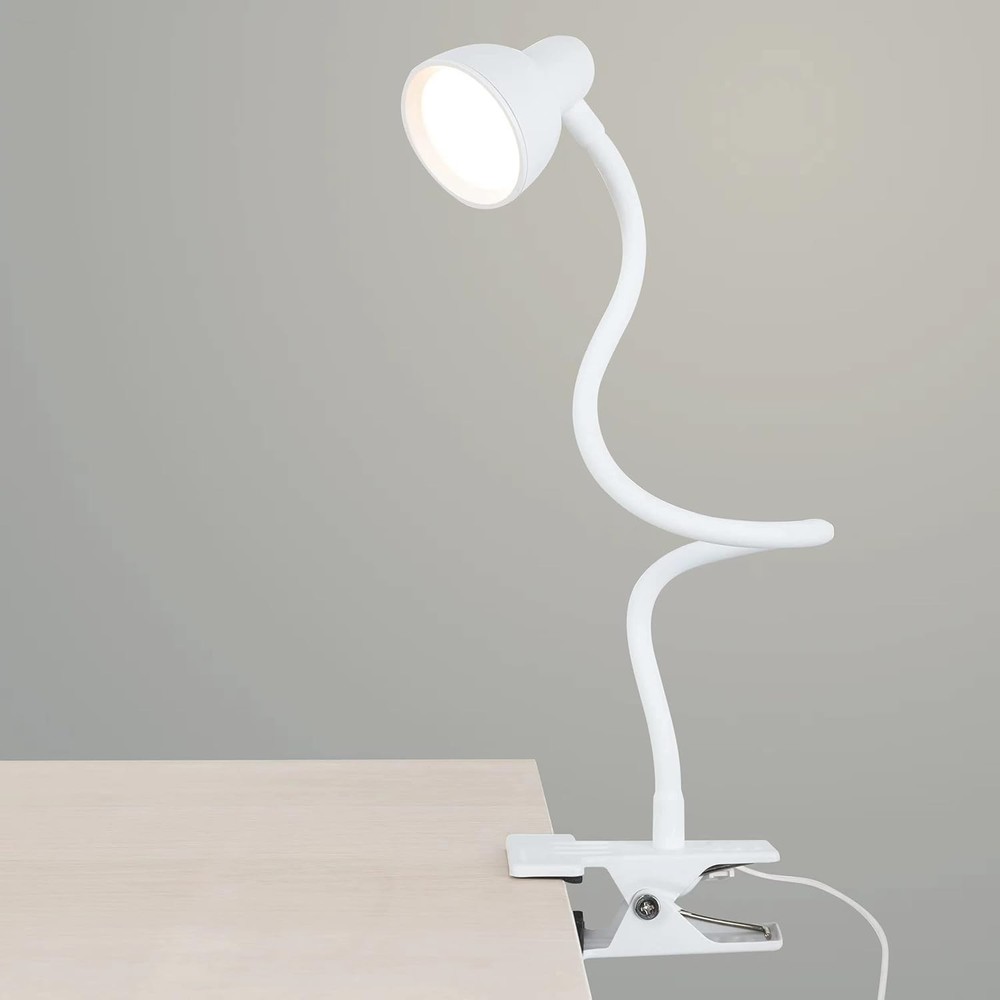 Clip on Lamp USB Reading Light, 3 Color Modes, 10 Brightness Dimmable, Flexible