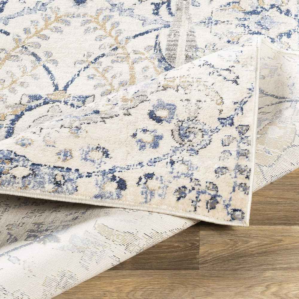 Inkeri Navy Traditional Area Rug 4'3" x 5'7" Updated Design
