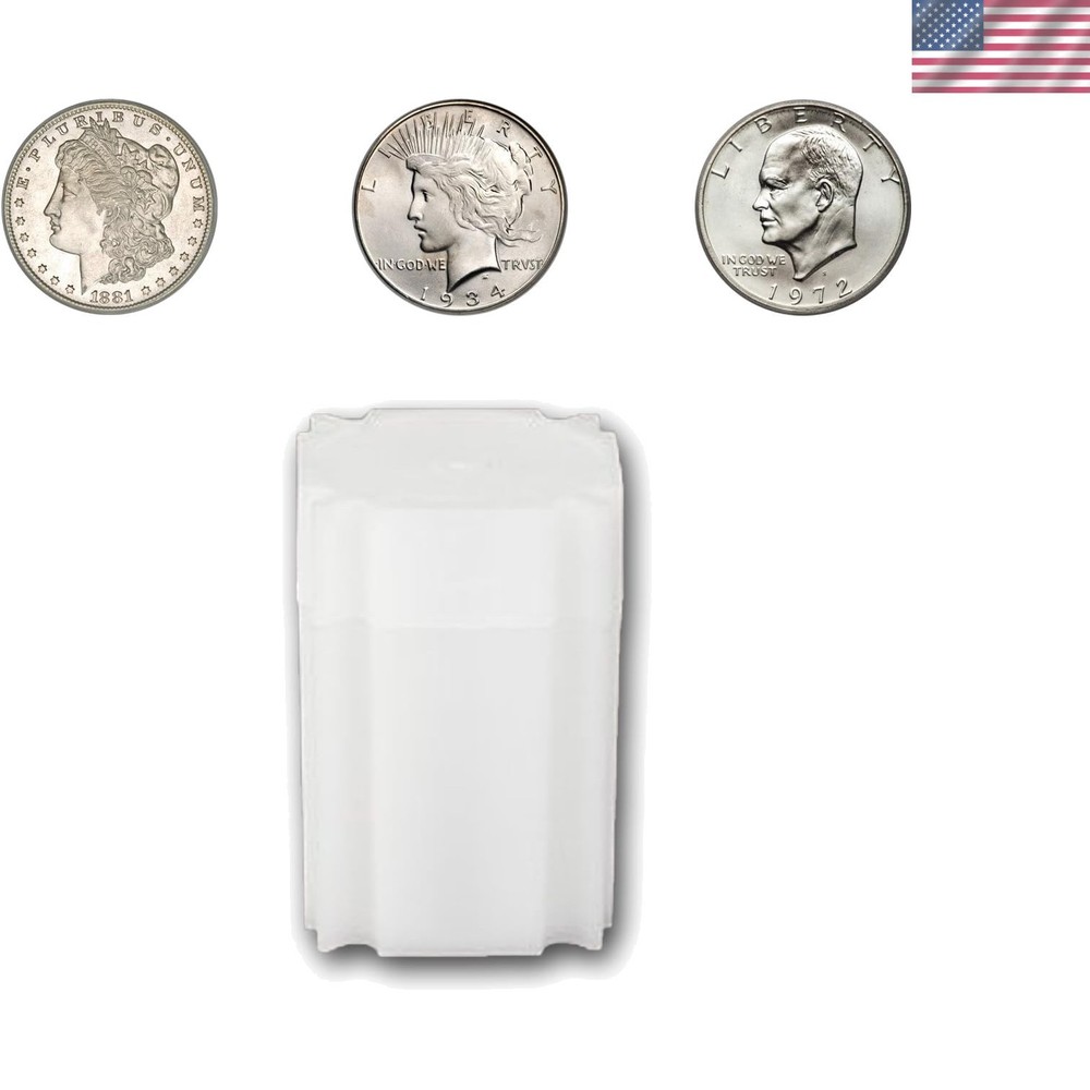 Coin Storage Tube for 20 Silver Dollars - Durable, Stackable Design