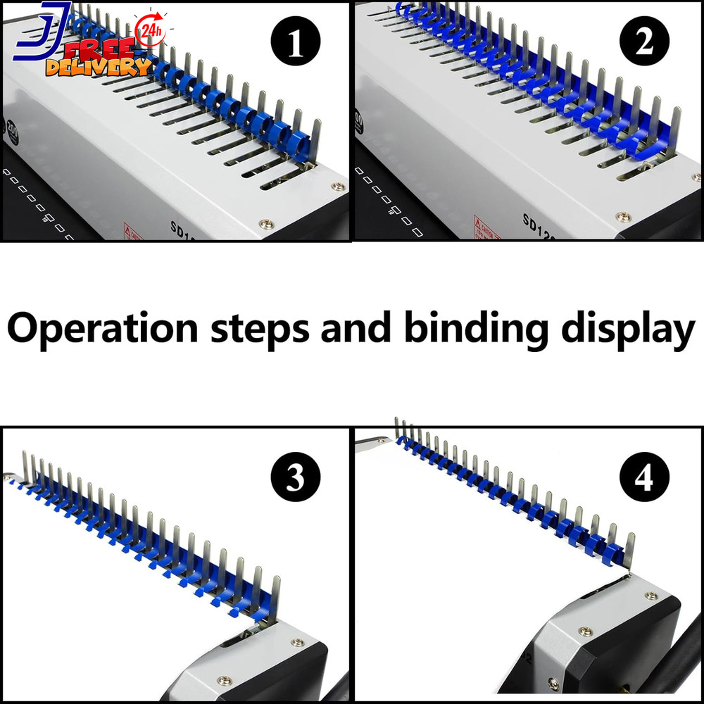 RAYSON SD1202 Comb Binding Machine 19 Holes Max Punching Letter Size with
