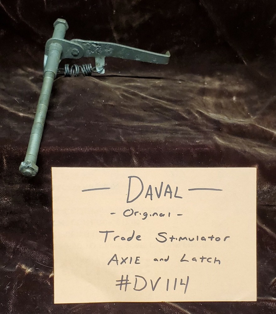ORIGINAL DAVAL TRADE STIMULATOR AXLE & LATCH ORIGINAL #DV114