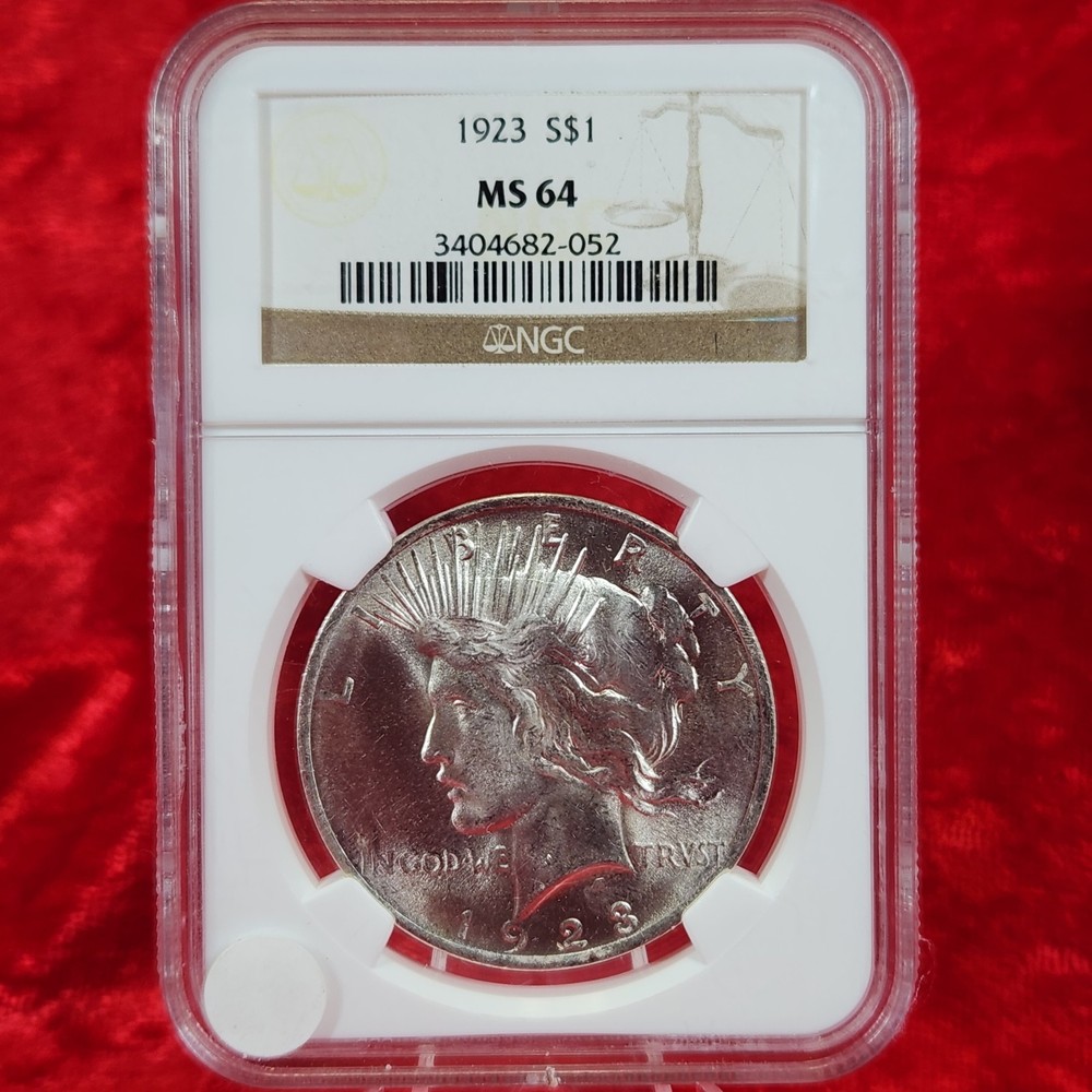 1923 Peace Silver Dollar NGC MS64