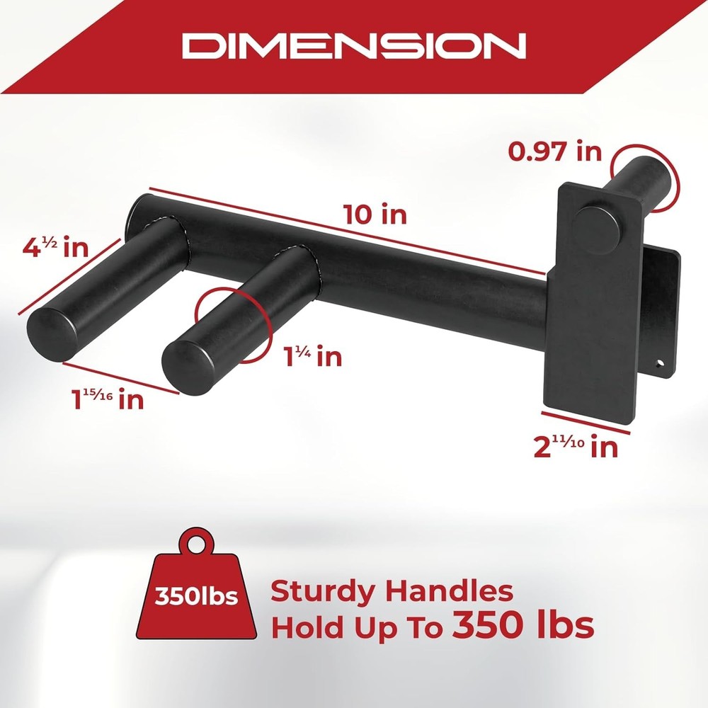 Multi-Exercise Pullup Bar Attachment for Power Racks