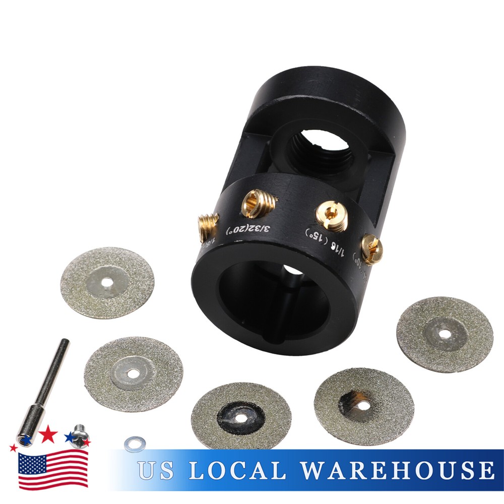 Black Tungsten Grinder Sharpener Multi-Angle & Offsets Head Tool TIG Welding