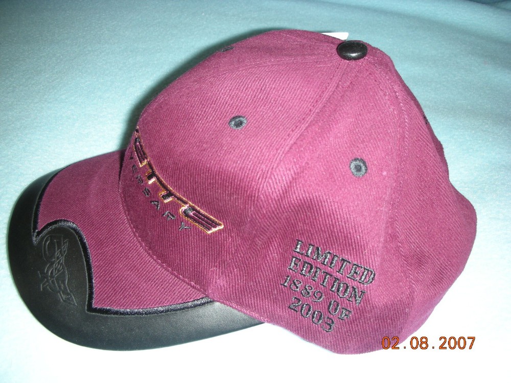 Corvette 50th Anniversary Limited Edition Cap Hat - 2003 Version Maroon #1641!
