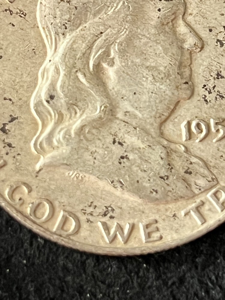 1959 Denver Franklin Half Dollar 90% Silver Circulated