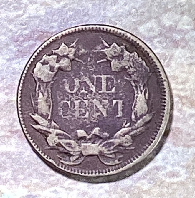 1858 Flying eagle large letter cent