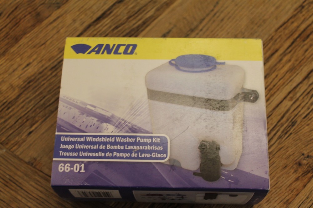 UNIVERSAL WINDSHIELD WASHER PUMP / RESERVOIR KIT ANCO 66-01