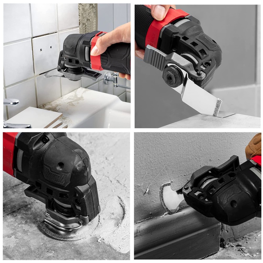 6 Pieces Diamond Oscillating Tool Blade Set, Multi Tool Mortar Cutting Saw Bl...