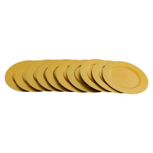 100 Pcs Western Dim Sum Dishes With Patterns, Round Plates Set, Reusable Plate