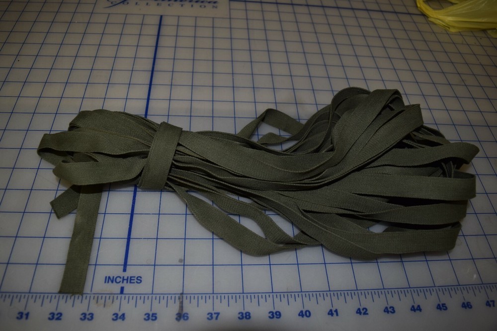 3/4 " wide Cotton OD-7 tape textile sewing class 3 Military webbing  24ft