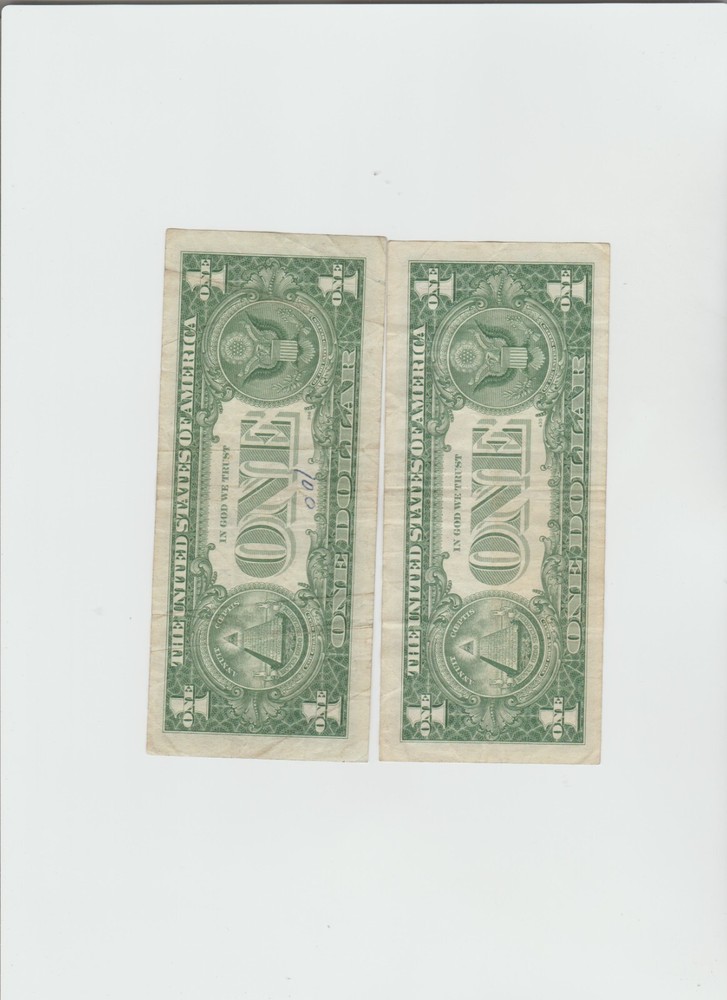 2 Circulated 1957-A&B Silver Certificates